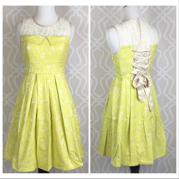 Lolita Lace & Jacquard Mini Dress - Picture 5 of 8